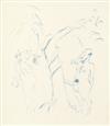 (CURIOSA.) Vertès, Marcel. Portfolio of 20 original erotic drawings.